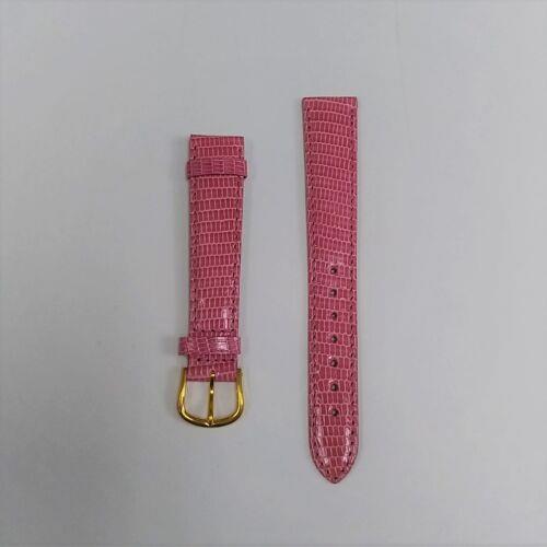 deBeer ディビール Debeer Pink Genuine Lizard Leather Textured Skinny Medium Band 16mm Wide