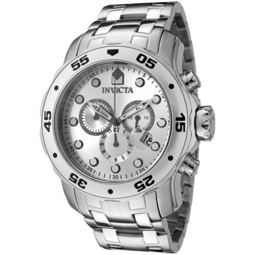 Invicta Men's Watch Pro Diver Chronograph Silver