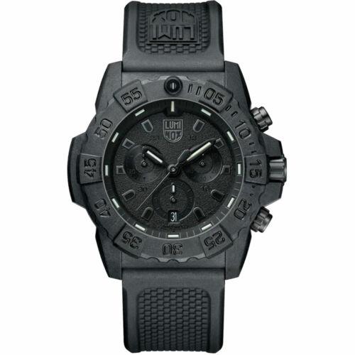 ߥΥå Luminox Navy Seal Men's Watch Quartz Chronograph Black Dial Rubber Strap 3581.BO 