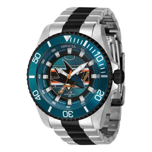 Invicta Men's Watch NHL San Jose Sharks Dark Green Black Rotating Bezel 42254 