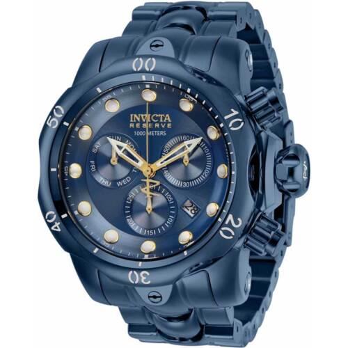 Invicta Men's Watch Reserve Venom Quartz Chronograph Blue Dial Bracelet 30123 