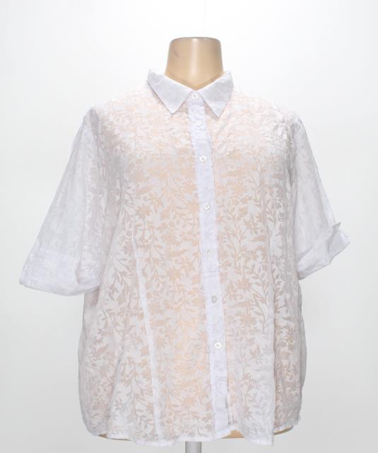 Venezia Jeans Clothing Co. Womens White Button-up Shirt Size 28 (SW-7158638) レディース
