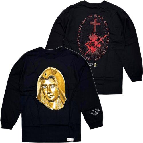 Diamond Supply Co. ダイヤモンド ファッション スーツ Diamond Supply Co. Men's X Ben Baller Mary Long Sleeve Tee T-Shirt in Black カラー:Bla...