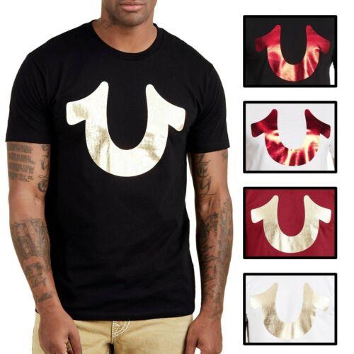 True Religion Men's Metallic Foil Horseshoe Tee T-Shirt メンズ
