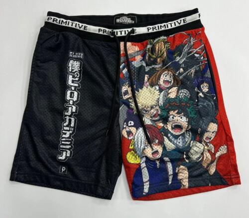 楽天サンガPrimitive Apparel プリミティブ Primitive Skate Men's X Japanese Anime My Hero Academia Blocked Mesh Shorts メンズ