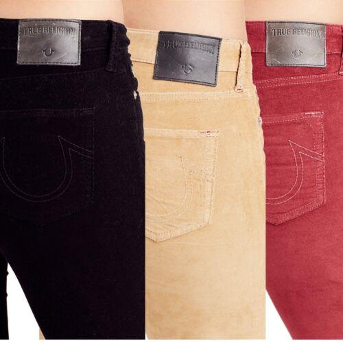 True Religion Women's Super Skinny Crop Capri Corduroy Stretch Pants レディース