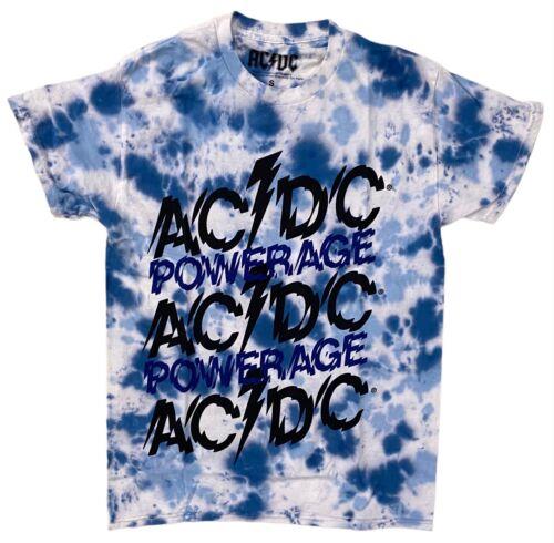 楽天サンガAC/DC Men's Officially Licensed Powerage Tie Dye Hard Rock Heavy Metal T-Shirt メンズ