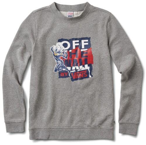 VANS バンズ Vans Off The Wall Women 039 s X Captain Marvel Crew Neck Sweatshirt in Grey Heather レディース