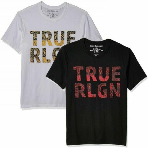 True Religion Men's Snake Print Graphic Logo Tee T-Shirt メンズ