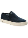 SUN STONE Mens Navy Goring Lyle Round Toe Platform Slip On Sneakers 7 M Y