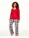 FAMILY PJs Intimates Red Sleep Shirt Pajama Top M レディース