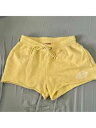 fBbL[Y DICKIES Womens Yellow Ribbed Elastic Waist Drawstring Raw Hem Shorts Juniors S fB[X