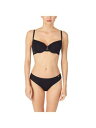 ~Xe[ LE MYSTERE Intimates Black Demi Rose Gold Hardware Striped Underwire Bra 36DDE fB[X