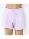 ベッツィアンドアダム BAM BY BETSY & ADAM Womens Purple Raw-hem Drawstring-waist Lounge Shorts M レディース