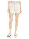 スリー ドッツ THREE DOTS Womens Ivory Zippered Pocketed Button Closure Cuffed Shorts M レディース