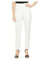 ADRIANNA PAPELL Womens White Zippered Evening Cropped Pants Petites 12P fB[X