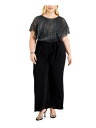 CONNECTED APPAREL Womens Flutter Sleeve Wear To Work Wide Leg Jumpsuit fB[X