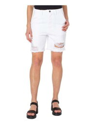 EARNEST SEWN NEW YORK Womens White Zippered Pocketed Hems High Waist Shorts 34 レディース