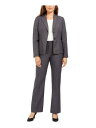 LE SUIT Womens Gray Zippered Wear To Work Straight leg Pants 6 fB[X