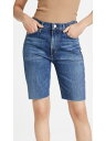 V`Y CITIZENS OF HUMANITY Womens Blue Denim Fitted Bike High Waist Shorts Juniors 30 fB[X