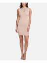 MARCIANO Womens Embellished Sleeveless Keyhole Short Cocktail Body Con Dress fB[X