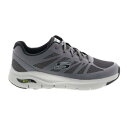 XPb`[Y Skechers Arch Fit Charge Back 232042WW Mens Gray Extra Wide Sneakers Shoes 8 Y