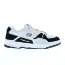ディーシー DC Construct ADYS100822-BKW Mens White Leather Skate Sneakers Shoes メンズ