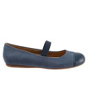 ソフトウォーク Softwalk Napa MJ S1760-421 Womens Blue Leather Mary Jane Flats Shoes 5.5 レディース