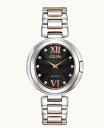 シチズン Citizen Womens 34mm Black Dial Eco-Drive Solar Watch EX1516-52E レディース