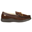 G@X L.B. Evans Atlin Boa Moccasin Mens Brown Casual Slippers 1142 Y