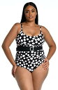 uJ La Blanca Womens Rouched Body Lingerie Mio One Piece Swimsuit Black Mod for fB[X