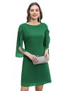 グレース GRACE KARIN Chiffon Dresses for Women Elegant Classy Birthday Party Dress Green レディース