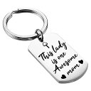 Nrecz Mother's Day Keychain Gift From Daughter Son Double Side Key Chain for fB[X