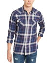 American Rag Men's Plaid Western Shirt Navy Size XX-Large Y