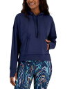 ID Ideology Women 039 s Relaxed Solid Techy Hoodie Blue Size XX-Large レディース