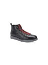 CLUBROOM Mens Black Round Toe Lace-Up Hiking Boots 7 M メンズ