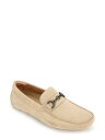 PlXR[ KENNETH COLE NEW YORK Mens Beige Bit Topstitch Theme Slip On Loafers 10.5 Y