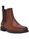 カルバンクライン CALVIN KLEIN Mens Brown Pull Tab Fenwick Round Toe Block Heel Chelsea 7.5 M メンズ