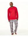 FAMILY PJs Mens Red Top Straight leg Pants Pajamas Big & Tall 2XLT Y