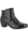 C[W[Xg[g EASY STREET Womens Black Hardware Dawnta Round Toe Block Heel Booties 7.5 N fB[X