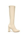 tRTg FRANCO SARTO Womens Beige Padded Katherine Pointed Toe Block Heel Boots 8 M fB[X