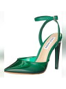 f STEVE MADDEN Womens Green Alessi Pointed Toe Stiletto Pumps Shoes 5.5 M fB[X