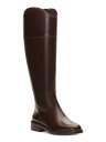 BX VINCE CAMUTO Womens Brown Alfella Round Toe Block Heel Leather Riding Boot 7.5 M fB[X
