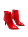 INC Womens Red Comfort Goring Katalina Pointed Toe Stiletto Zip-Up Booties 7.5 M fB[X