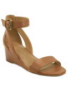 エアロソールス AEROSOLES Womens Beige Cushioned Willowbrook Wedge Buckle Leather Sandals 12 M レディース