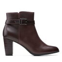 クラークス Clarks Alayna Juno 26152979 Womens Burgundy Leather Ankle Booties Boots レディース