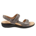 トロッターズ Trotters Romi Woven T2232-043 Womens Gray Leather Slingback Sandals Shoes 5 レディース