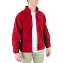 River's End Microfleece Jacket Mens Red Casual Athletic Outerwear 8097-RD Y