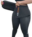 Sweatech Waist Trainer Sauna Leggings Compression Pants with Pockets Black 4XL fB[X