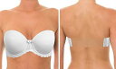 YANDW Strapless Lightly Padded Full Figured Coverage Bra Clear Back Multiway fB[X